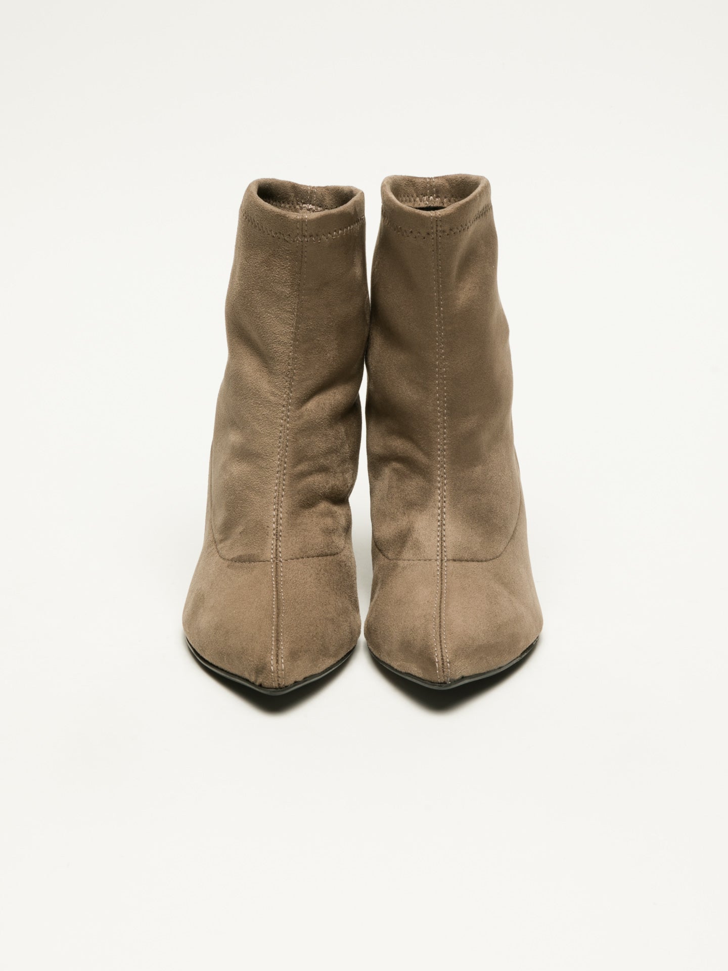 Foreva Botins tipo Meia em Taupe